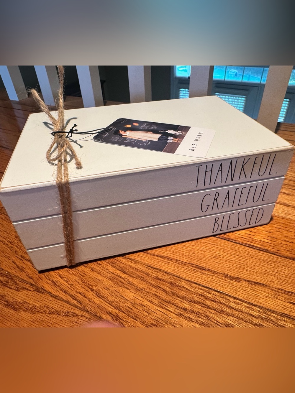 Rae Dunn NWT Wooden Book Set